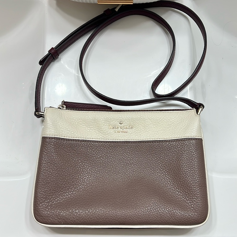 Kate Spade New York Triple Gusset Crossbody Jackson Color Block Leather